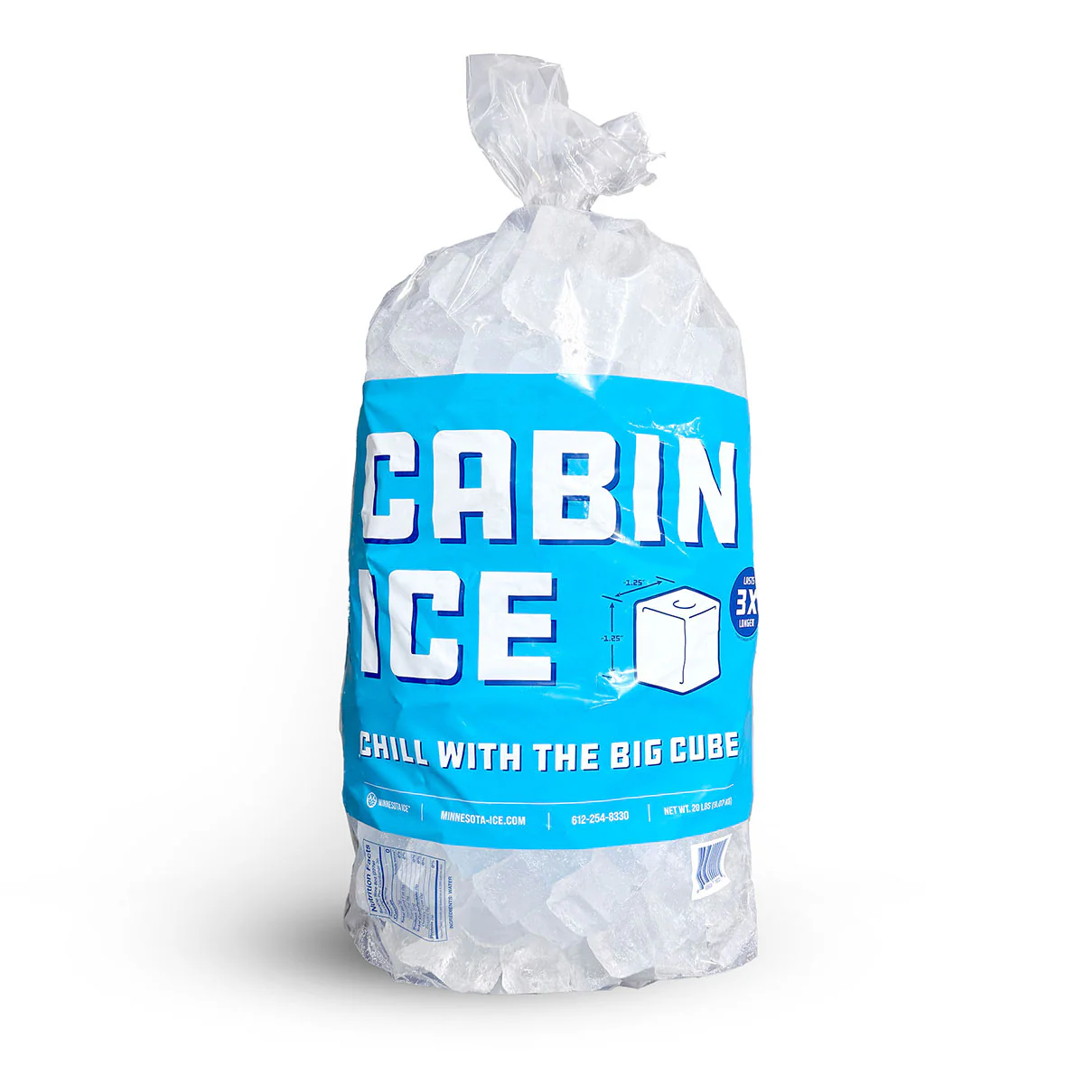 Cabin Ice - 20lb Big Cube Ice