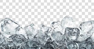Ice cubes transparent